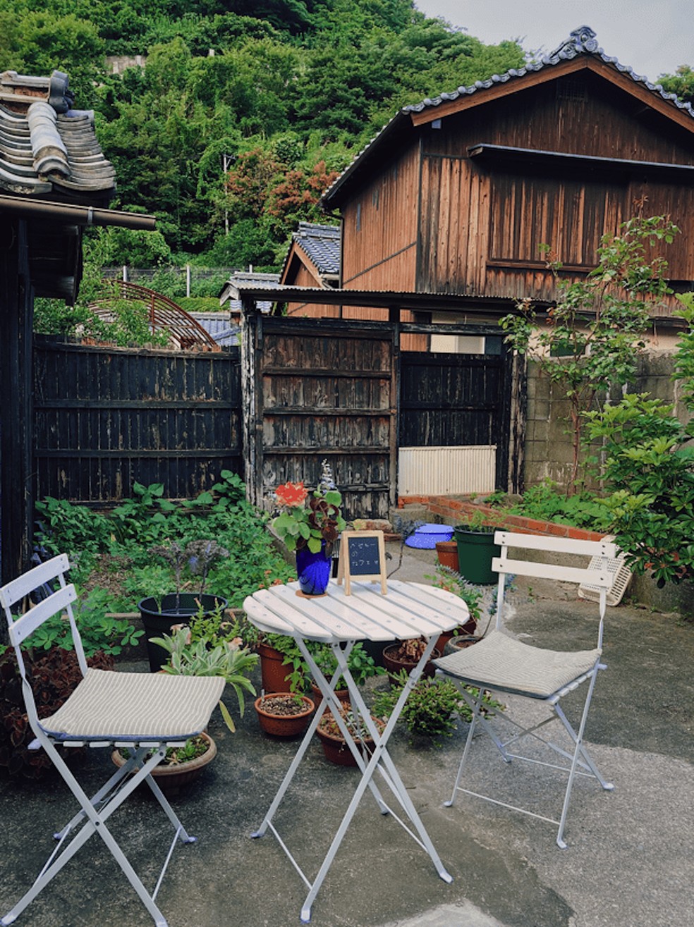 O jardim da casa abandonada no Japão ende foi morar a americana Bethany Nakamura — Foto: Bethany Nakamura / Reprodução