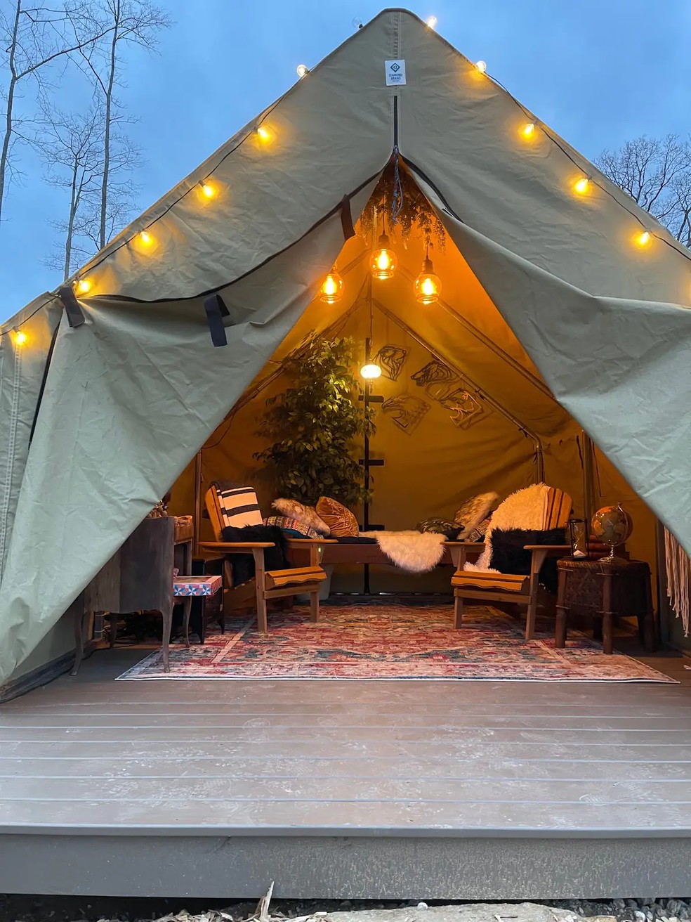 O Alchemy Airbnb faz parte dos sete espaços do Airbnb que compõem as Moradas da Terra e do Céu. — Foto: Airbnb / Reprodução