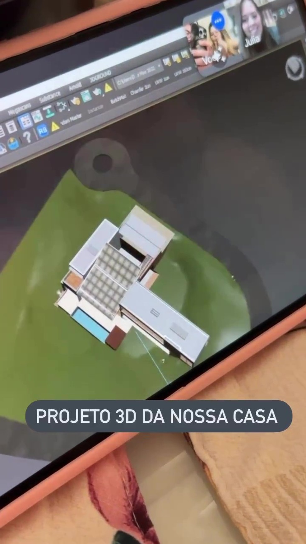 Viih Tube mostra projeto 3D da sua nova mansão — Foto: Reprodução/Instagram